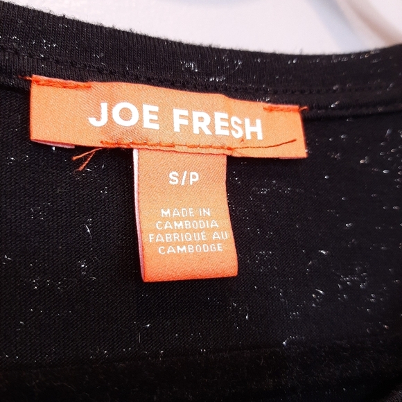 3/$20 Joe Fresh Metallic Peplum Tshirt Crew Neck Top - Picture 10 of 10